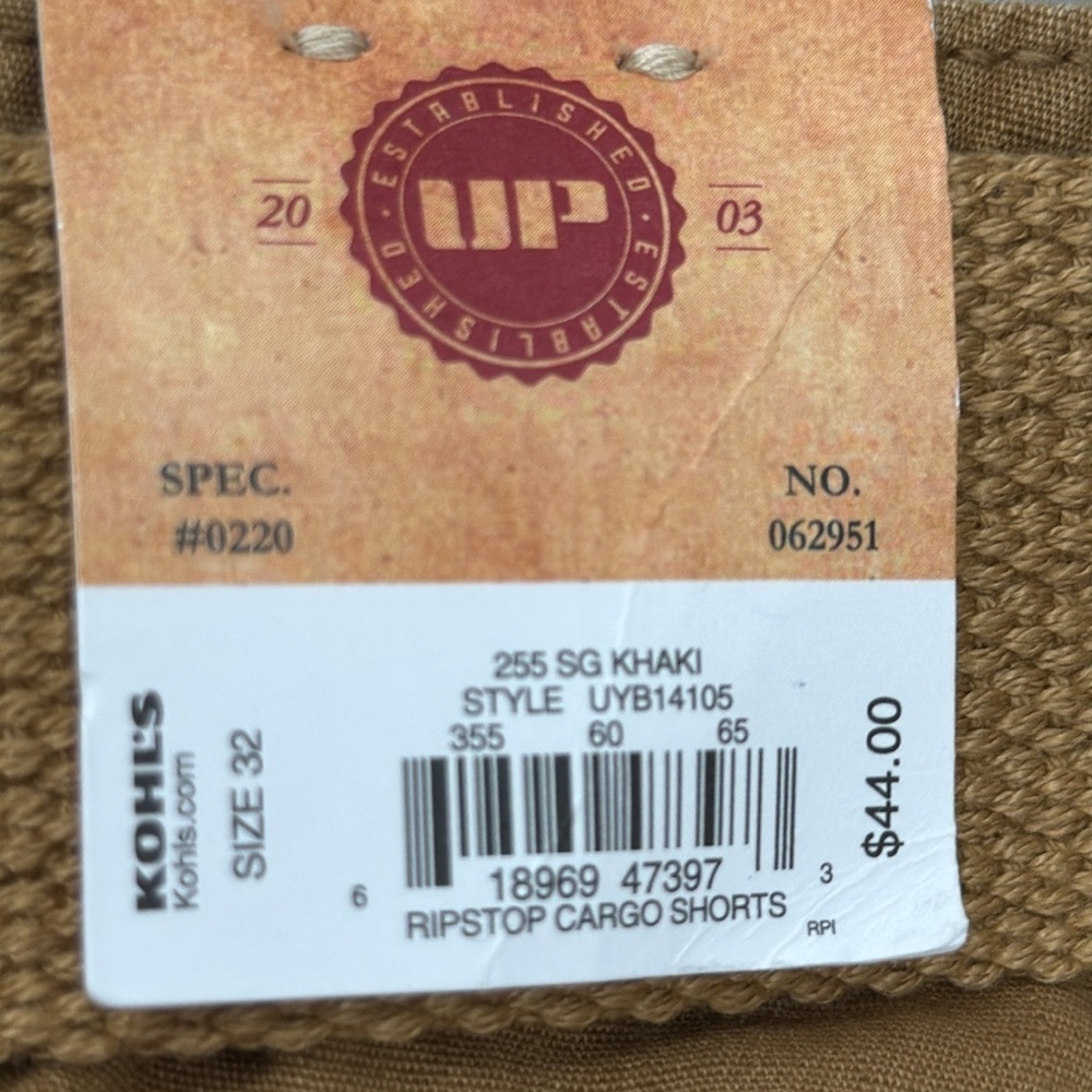 Urban Pipeline Brown Cargo Shorts with Belt Size 32 - Picture 6 of 6